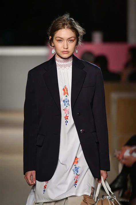 gigi prada|gigi hadid prada suit.